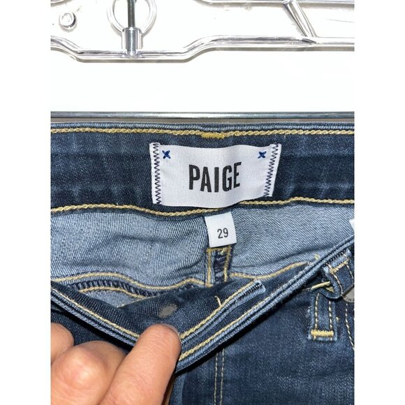 Paige Womens Dark Wash Skyline Skinny Jeans Size 29 - Picture 4 of 11